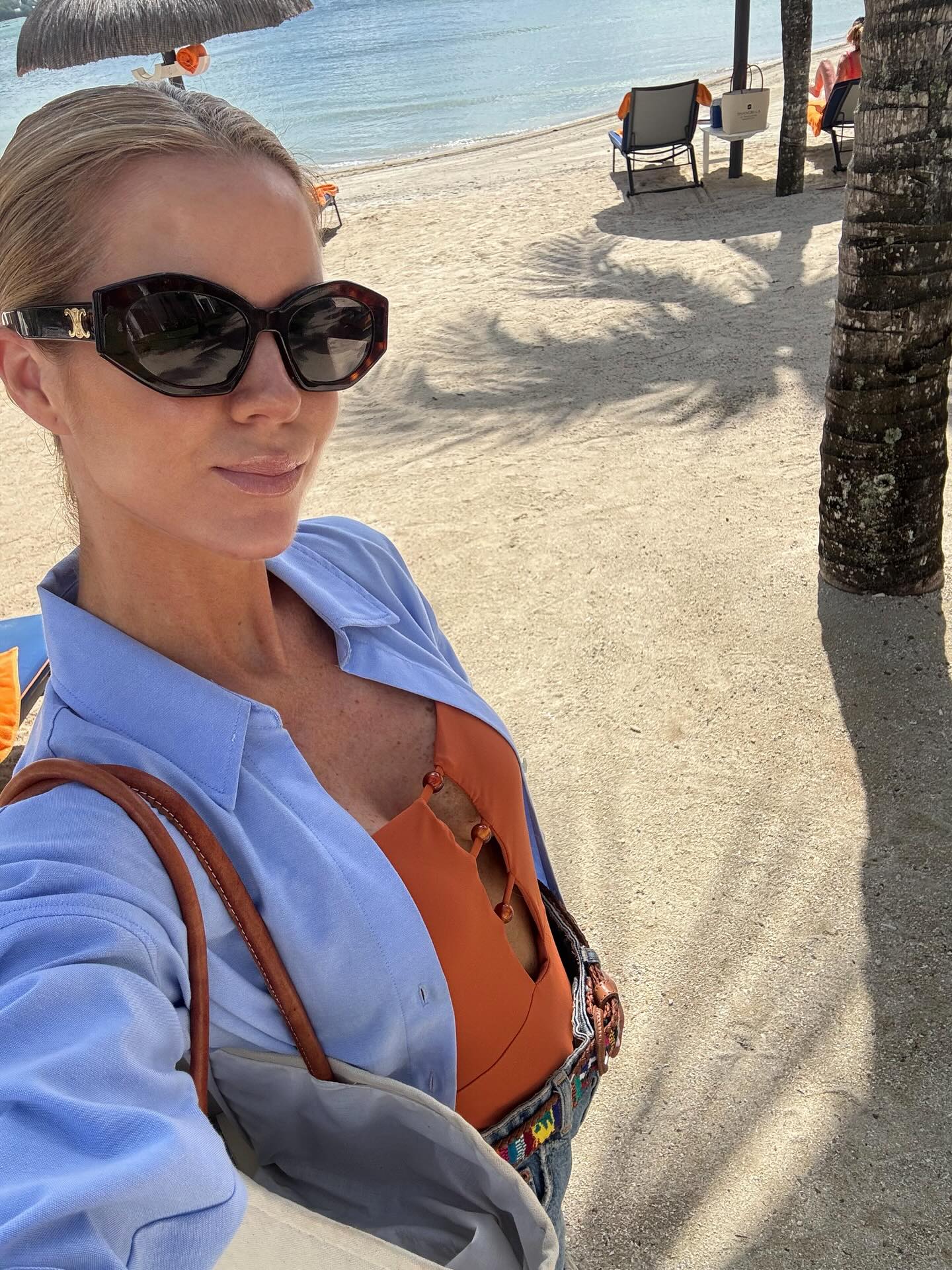 Amelia Bono en islas Mauricio.