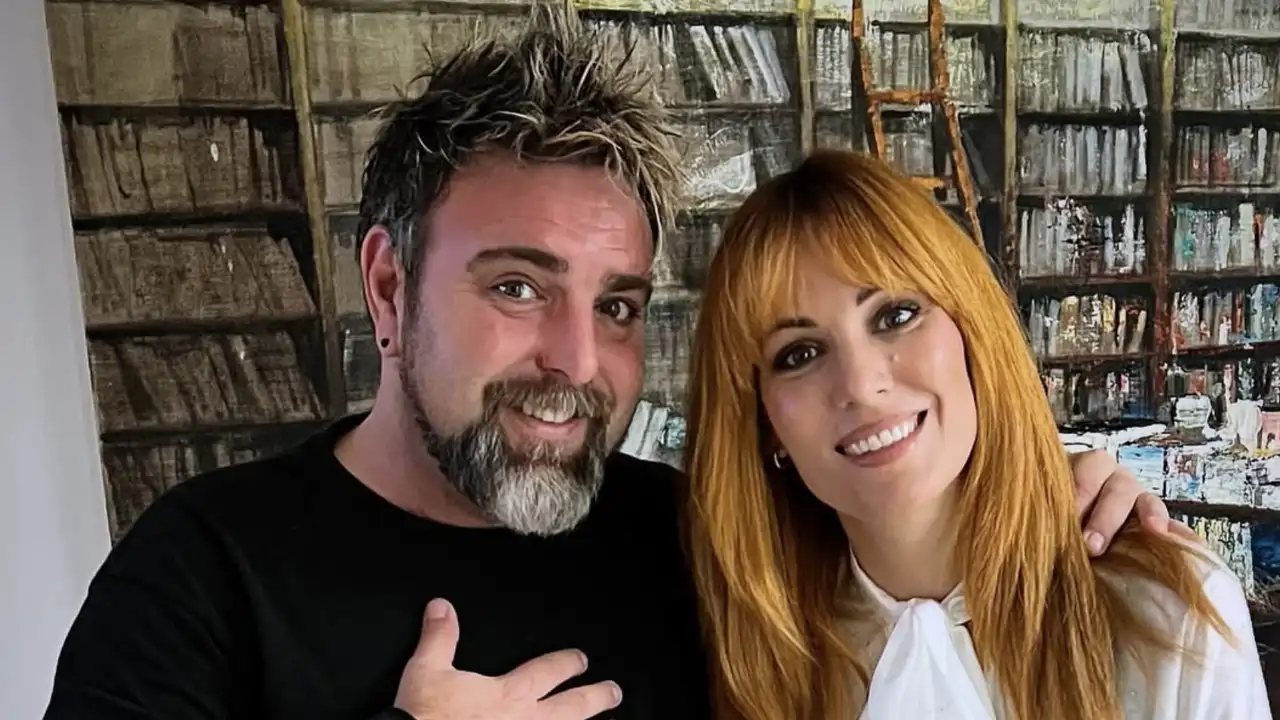 Edurne junto a su hermano, David