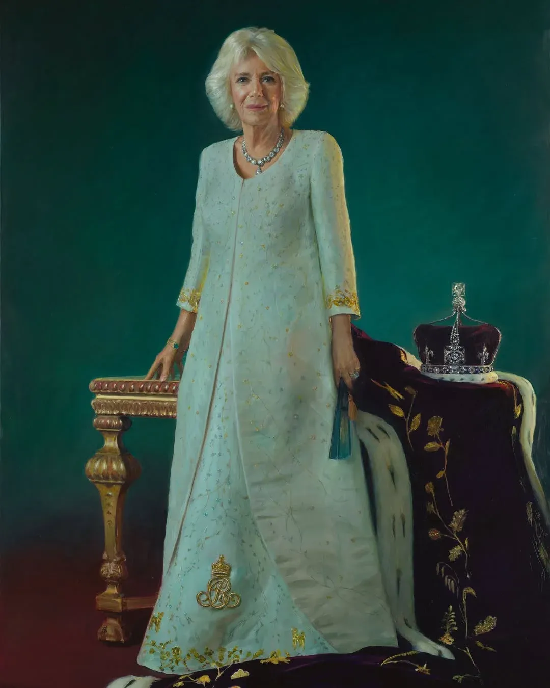 El retrato de la reina Camilla.