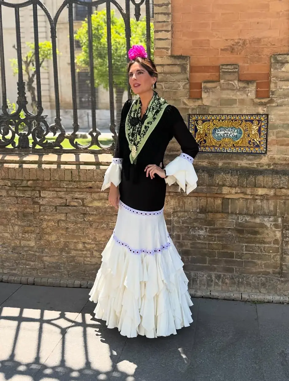 Lourdes Montes, en la Feria de Abril.