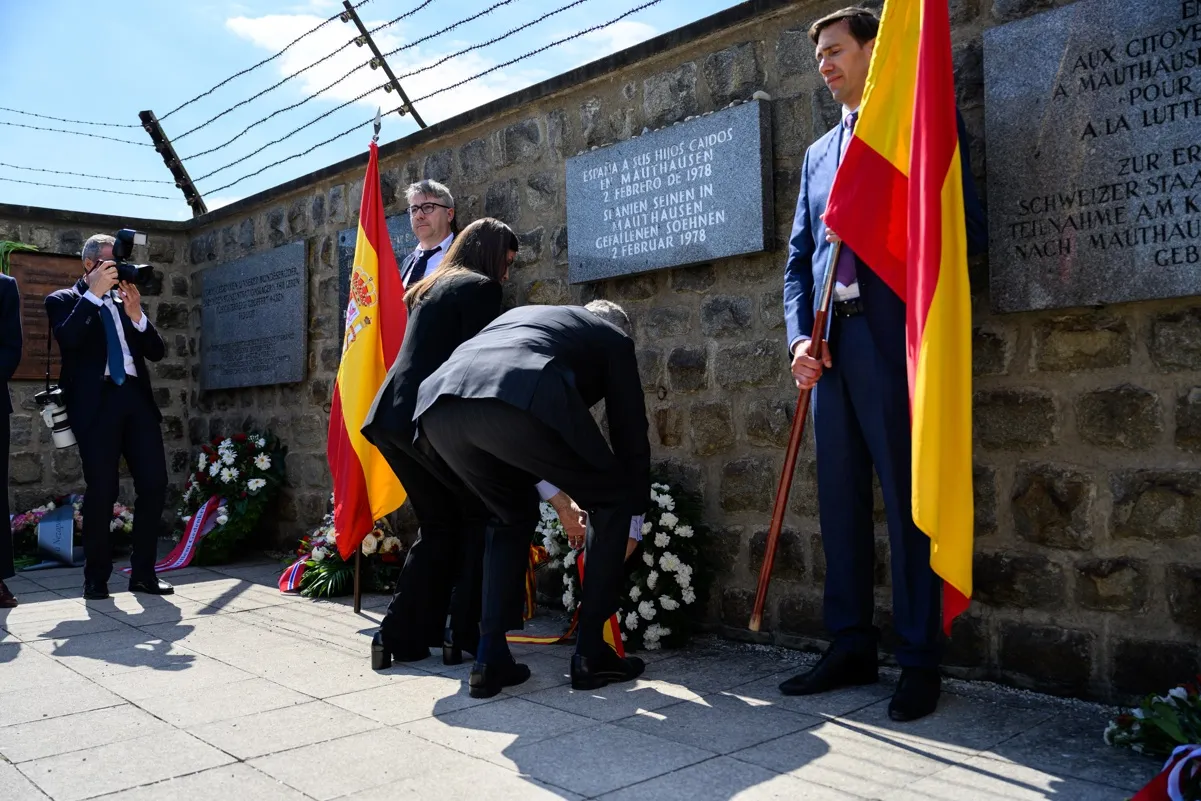 Felipe y Letizia en Mauthausen.