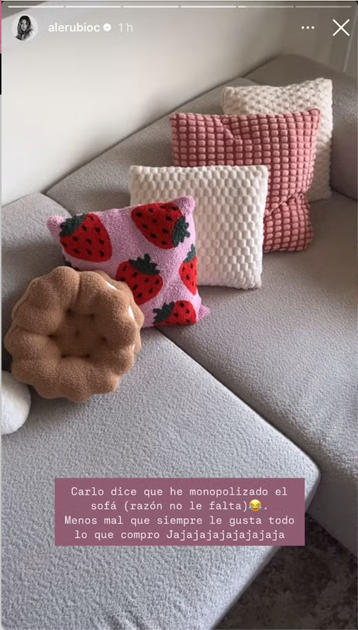 Alejandra Rubio muestra cómo ha quedado su colorido salón tras la redecoración