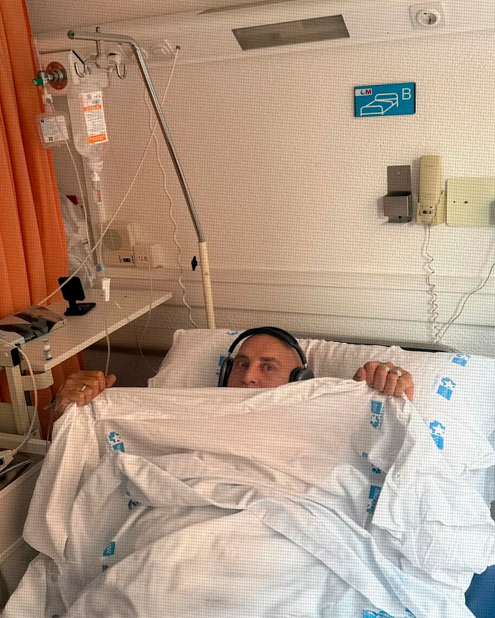 Kiko Matamoros en el hospital.
