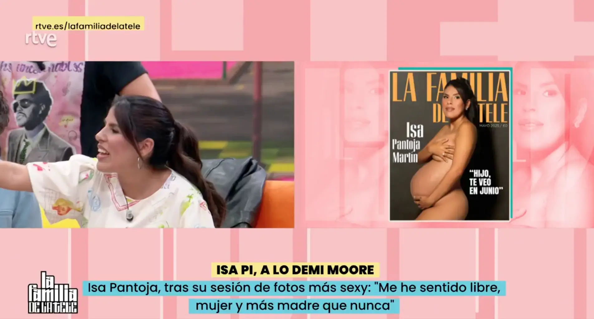 Isa Pantoja posa desnuda en su embarazo