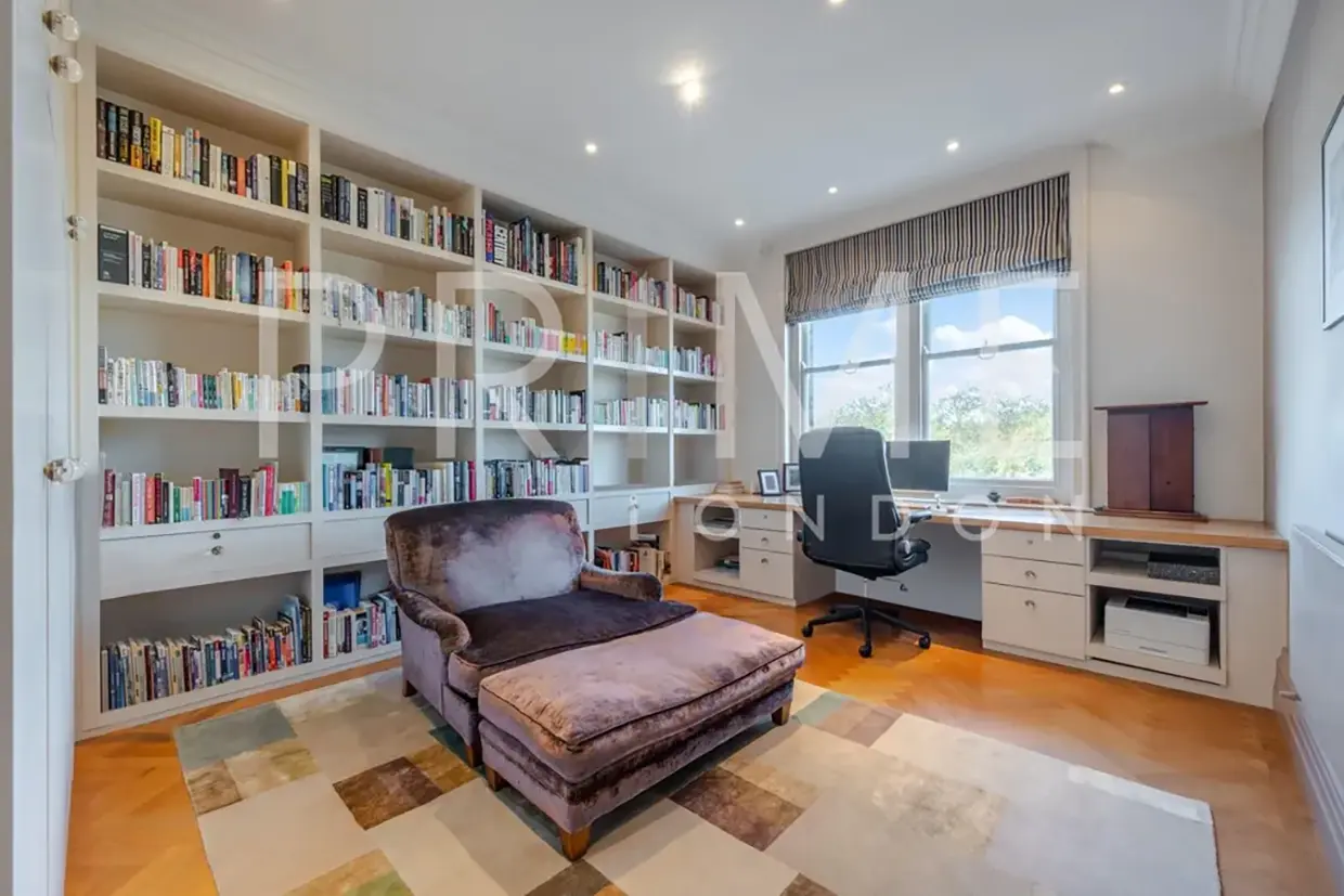 Despacho del piso de la Harley House de Londres que fue propiedad de Mick Jagger