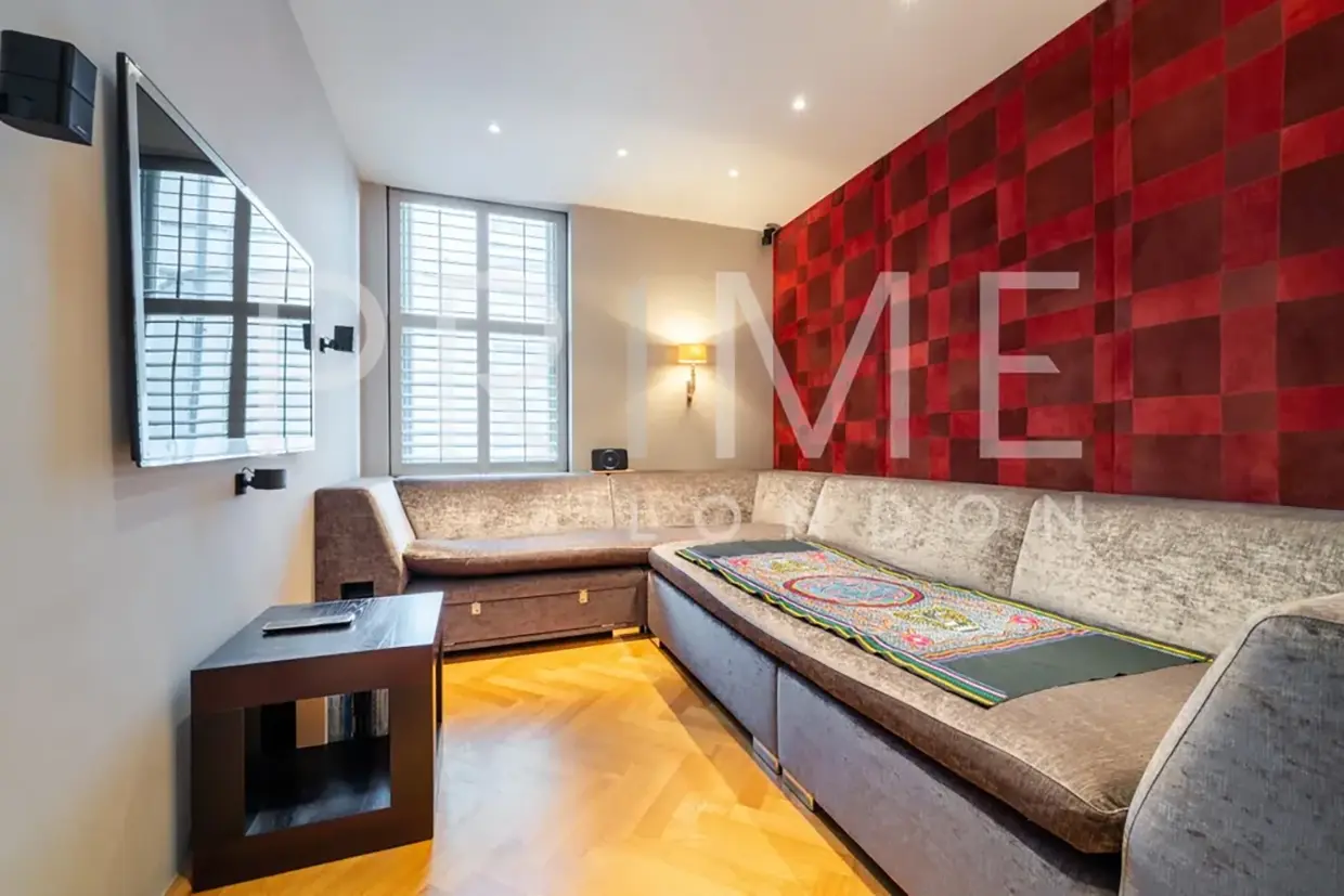 Habitación del piso de la Harley House de Londres que fue propiedad de Mick Jagger