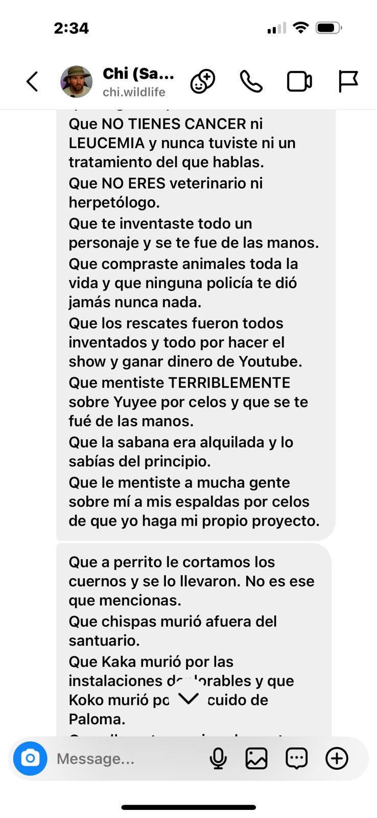 Frank Cuesta enseña las pruebas de su supuesta extorsión