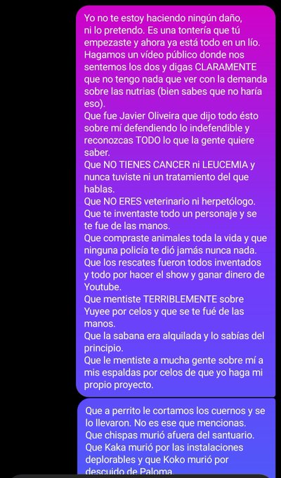 Frank Cuesta enseña las pruebas de su supuesta extorsión