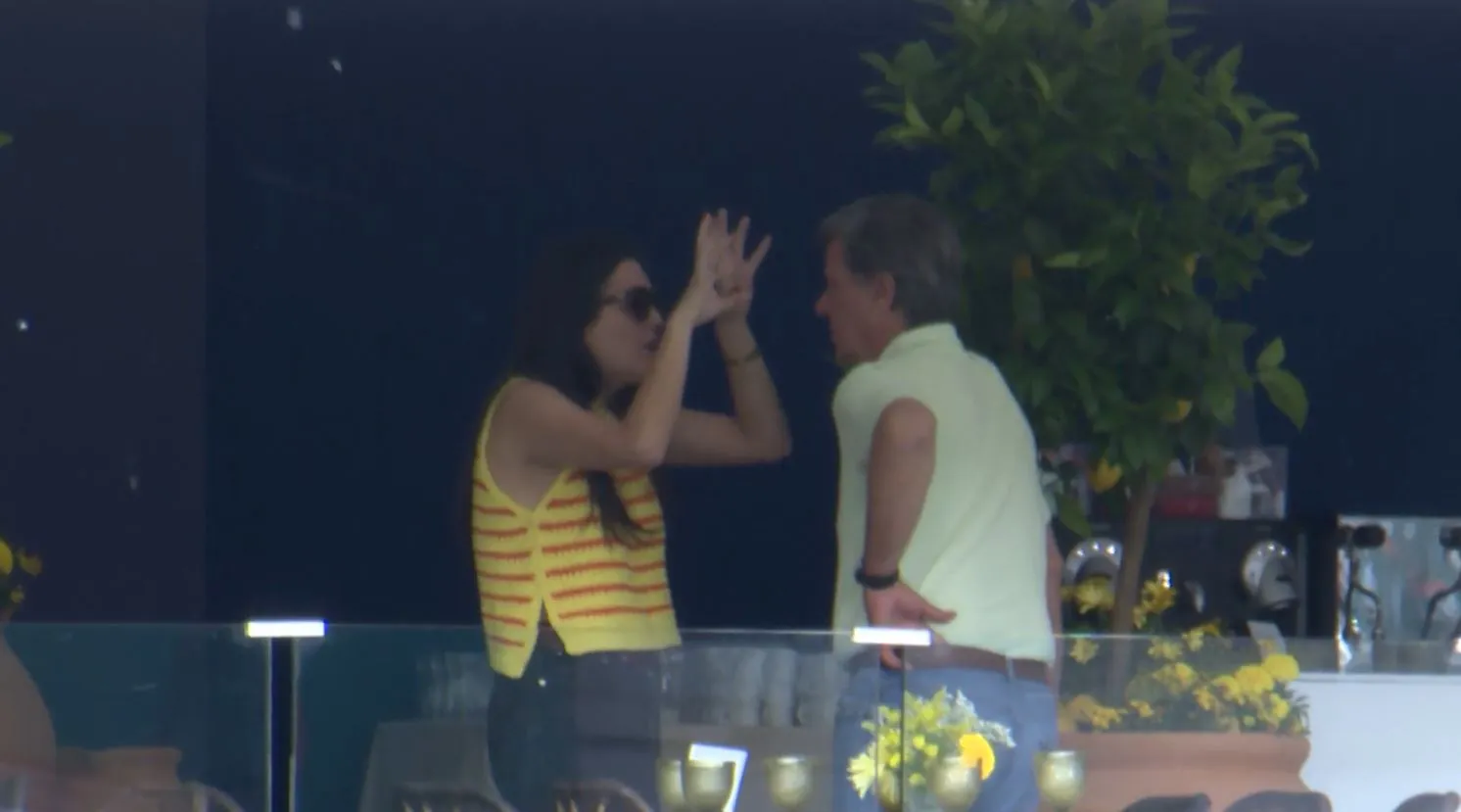 La pelea de Cayetano Martínez de Irujo y Bárbara Mirjan. Foto: EP.