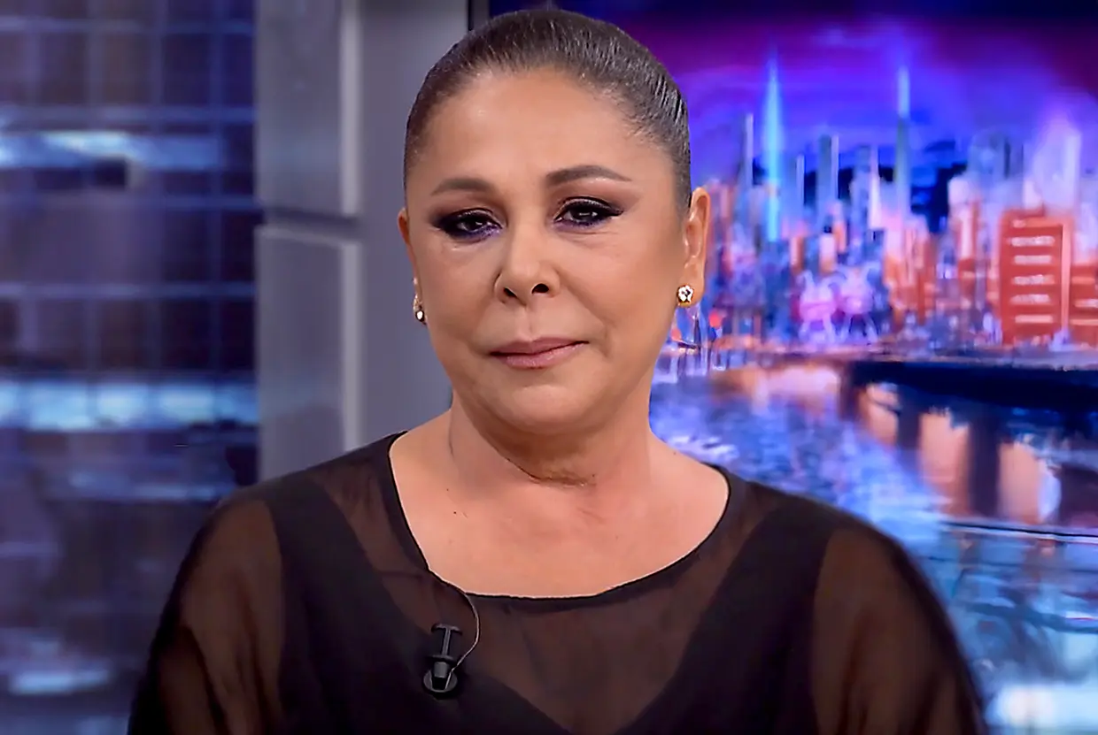 Isabel Pantoja en un plató de televisión.