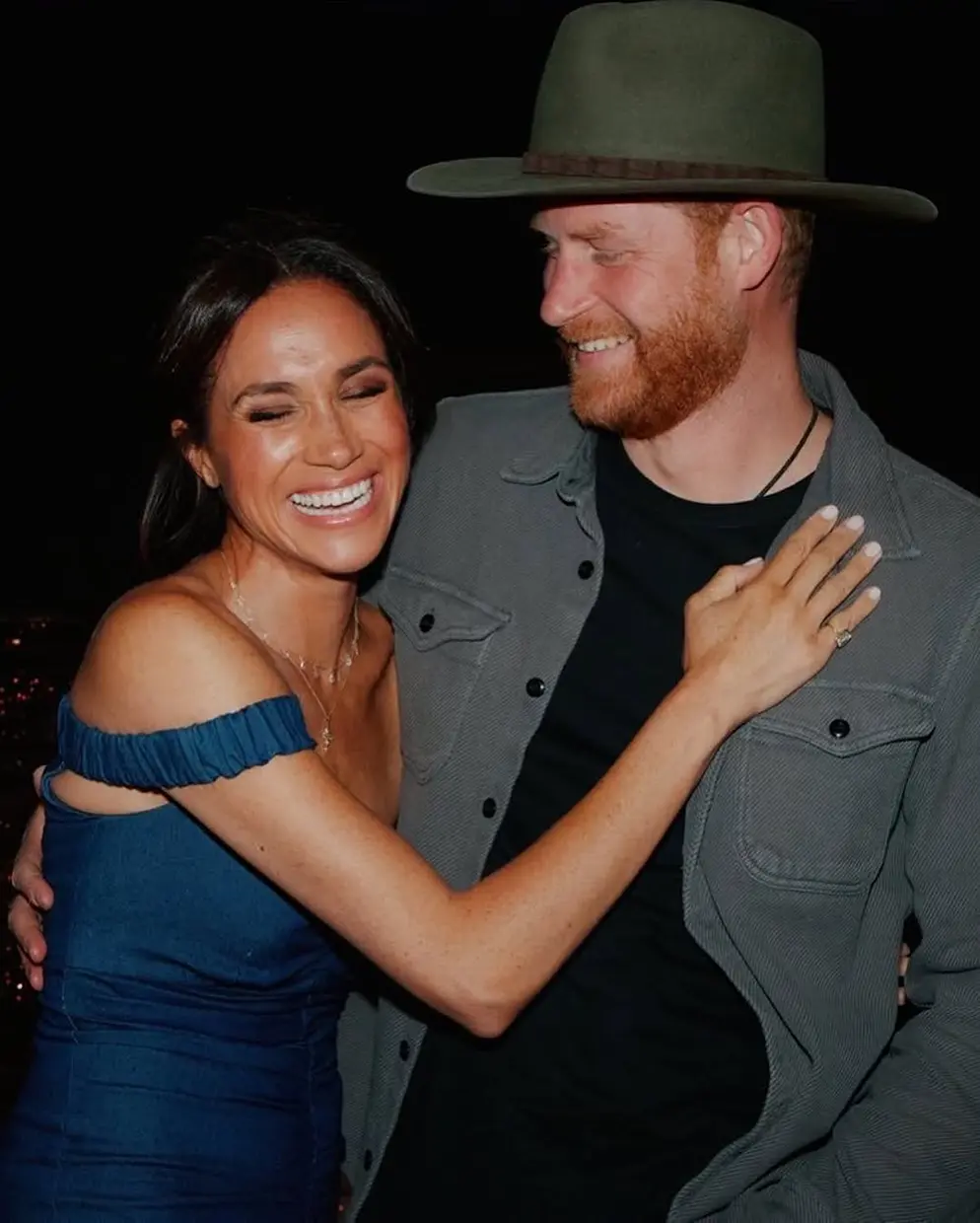 Meghan Markle hugs Harry