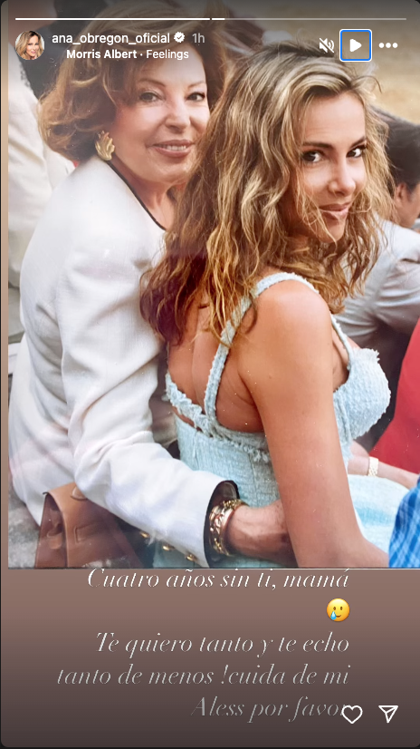 Ana Obregón recuerda a su madre en el 4º aniversario de su muerte