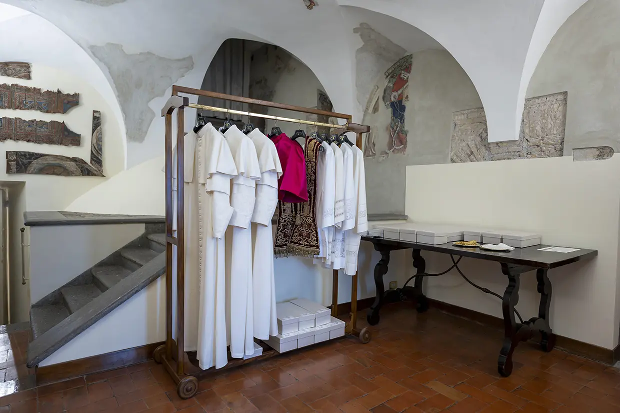 Vestuario del Papa.