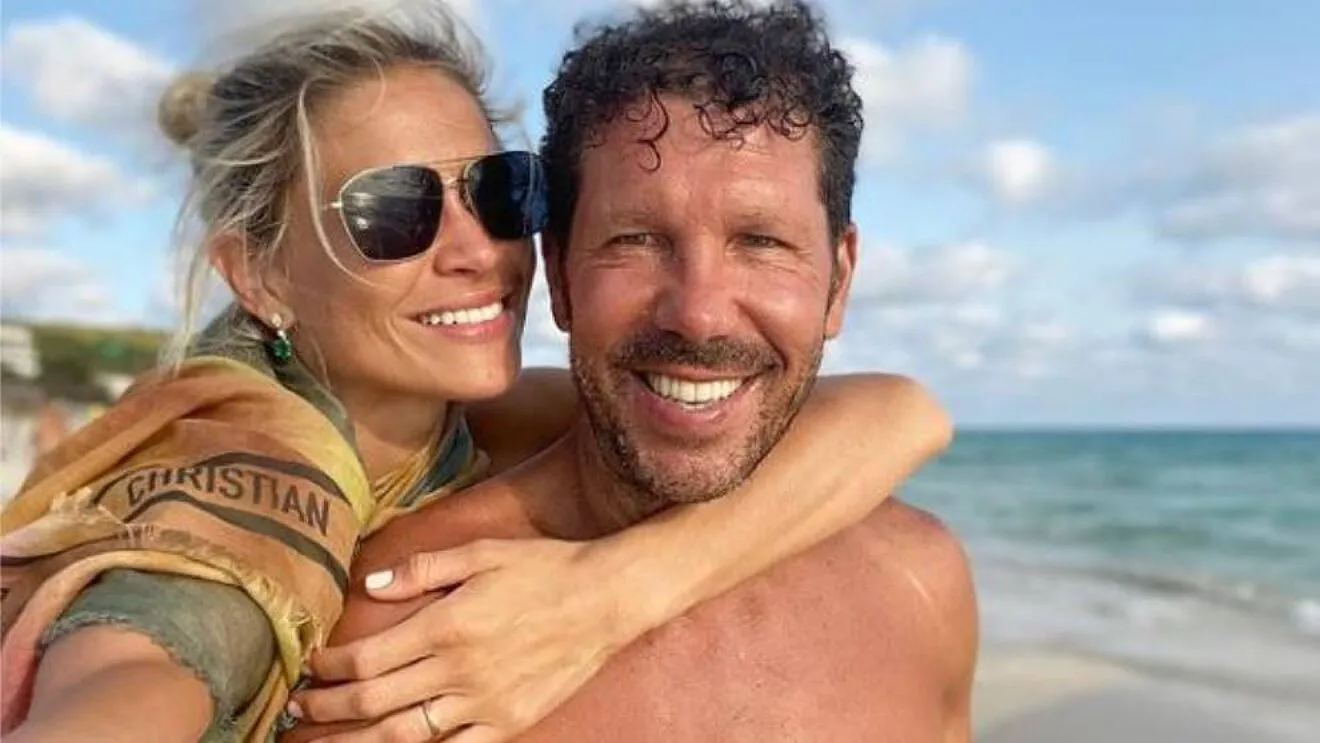 Diego Simeone y Carla Pereyra