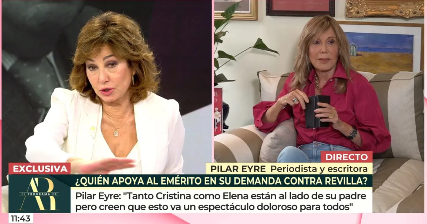 Pilar Eyre en 'El programa de Ana Rosa' hablando de la infanta Cristina y el emérito.
