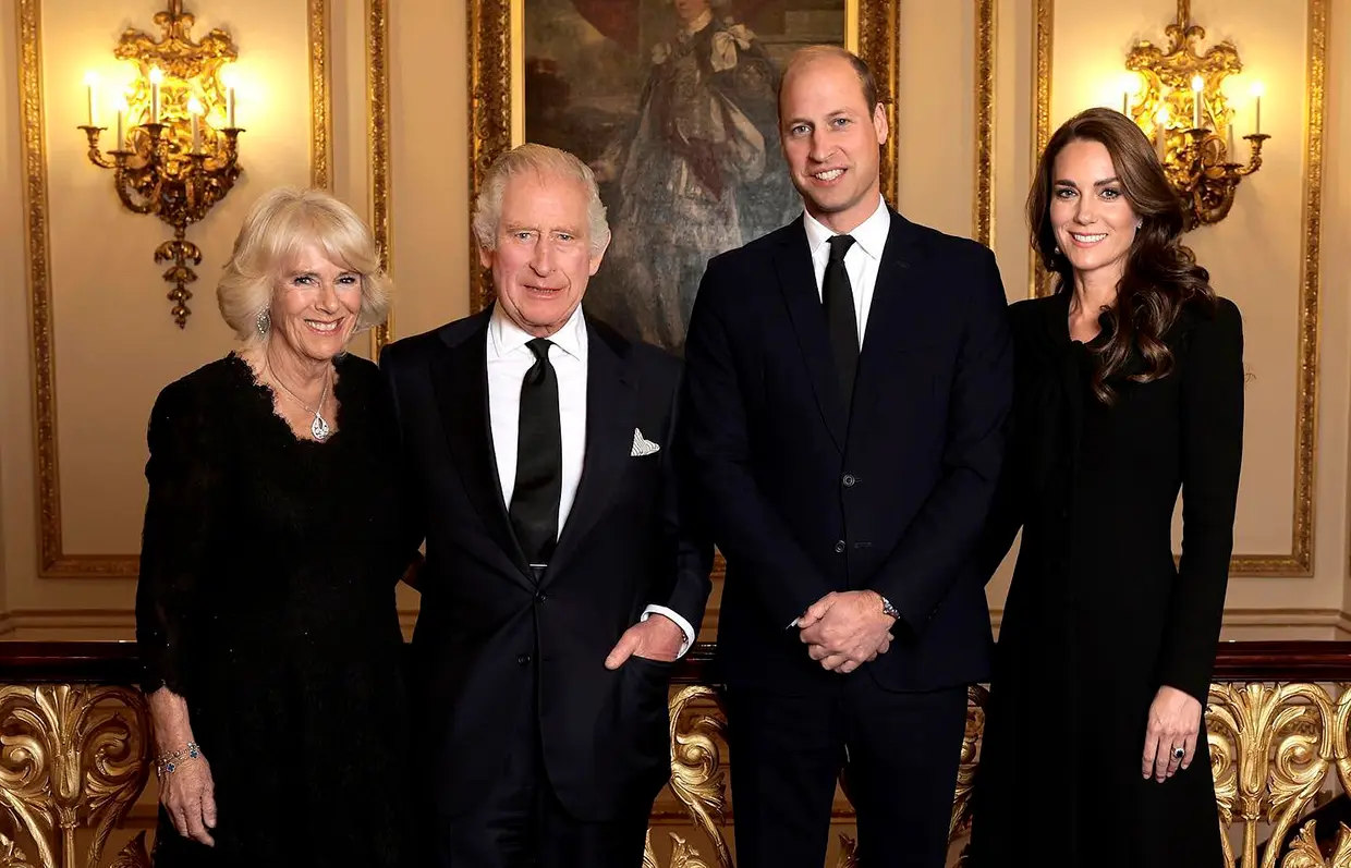 Carlos y Camilla junto a Guillermo y Kate.
