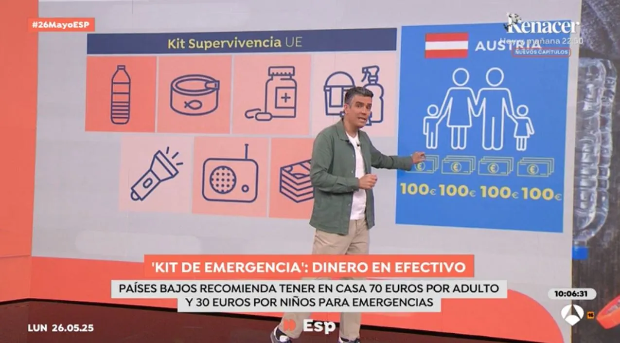 En 'Espejo público' hablan de las recomendaciones de dinero en efectivo tras el apagón.
