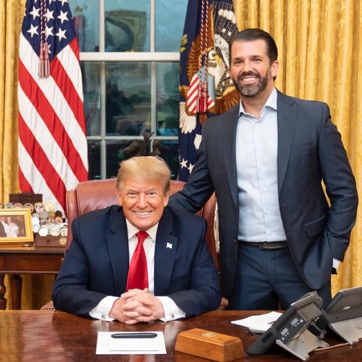 Donald Trump y su hijo