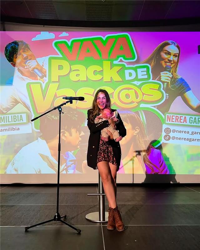 Nerea Garmendia vuelve al trabajo acompañada de su bebé de 2 meses
