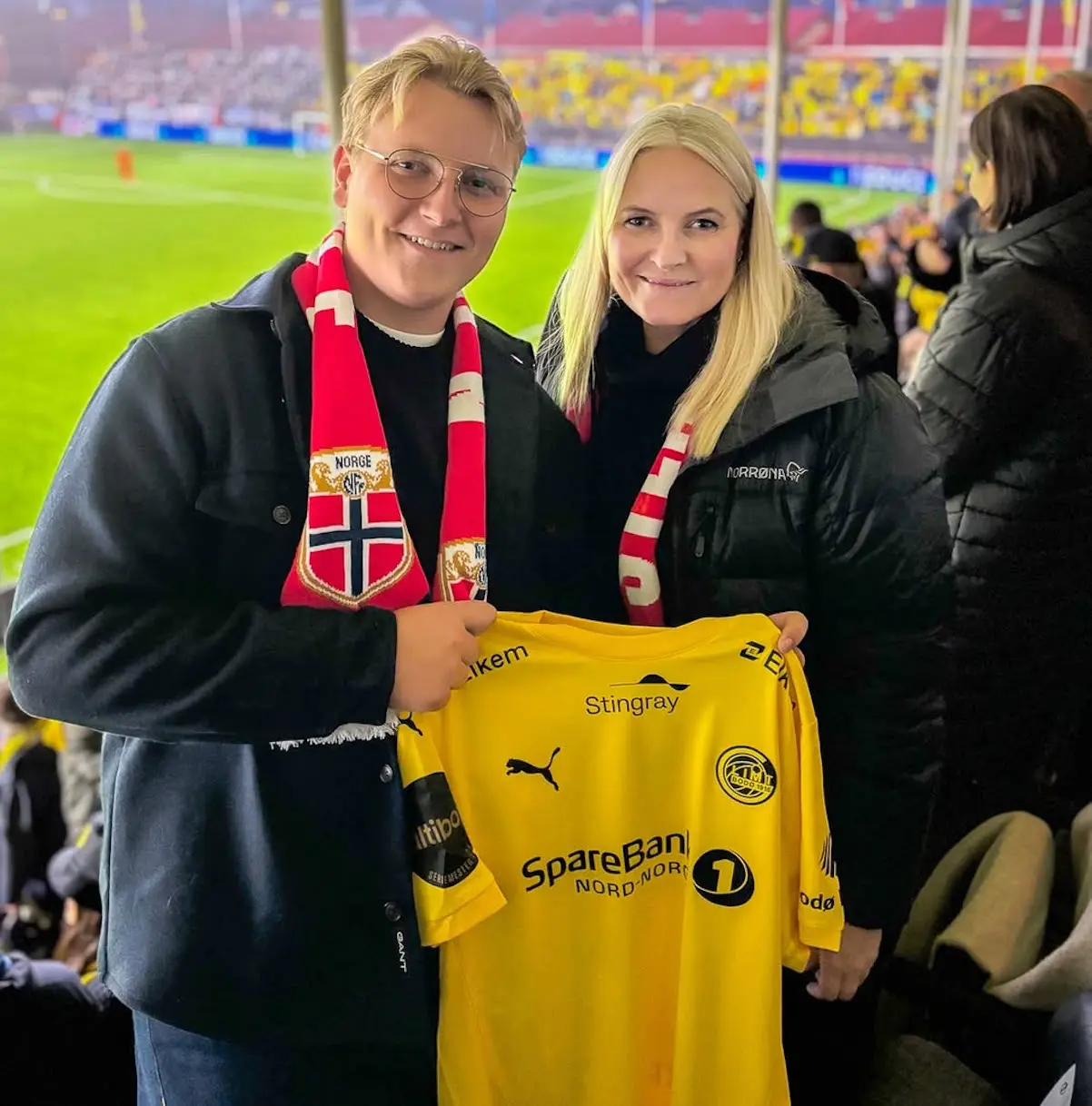 Sverre Magnus con Mette Marit