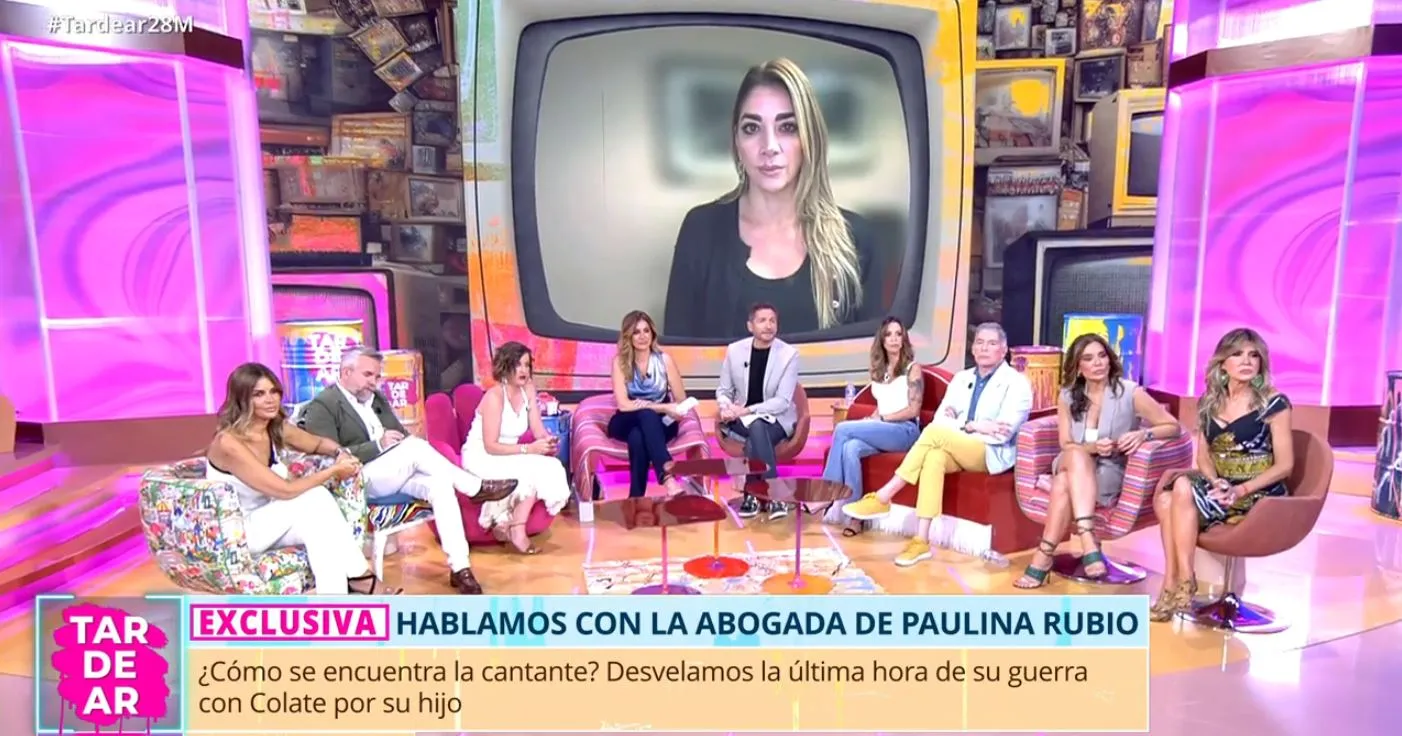 La abogada de Paulina Rubio habla en 'TardeAR'.