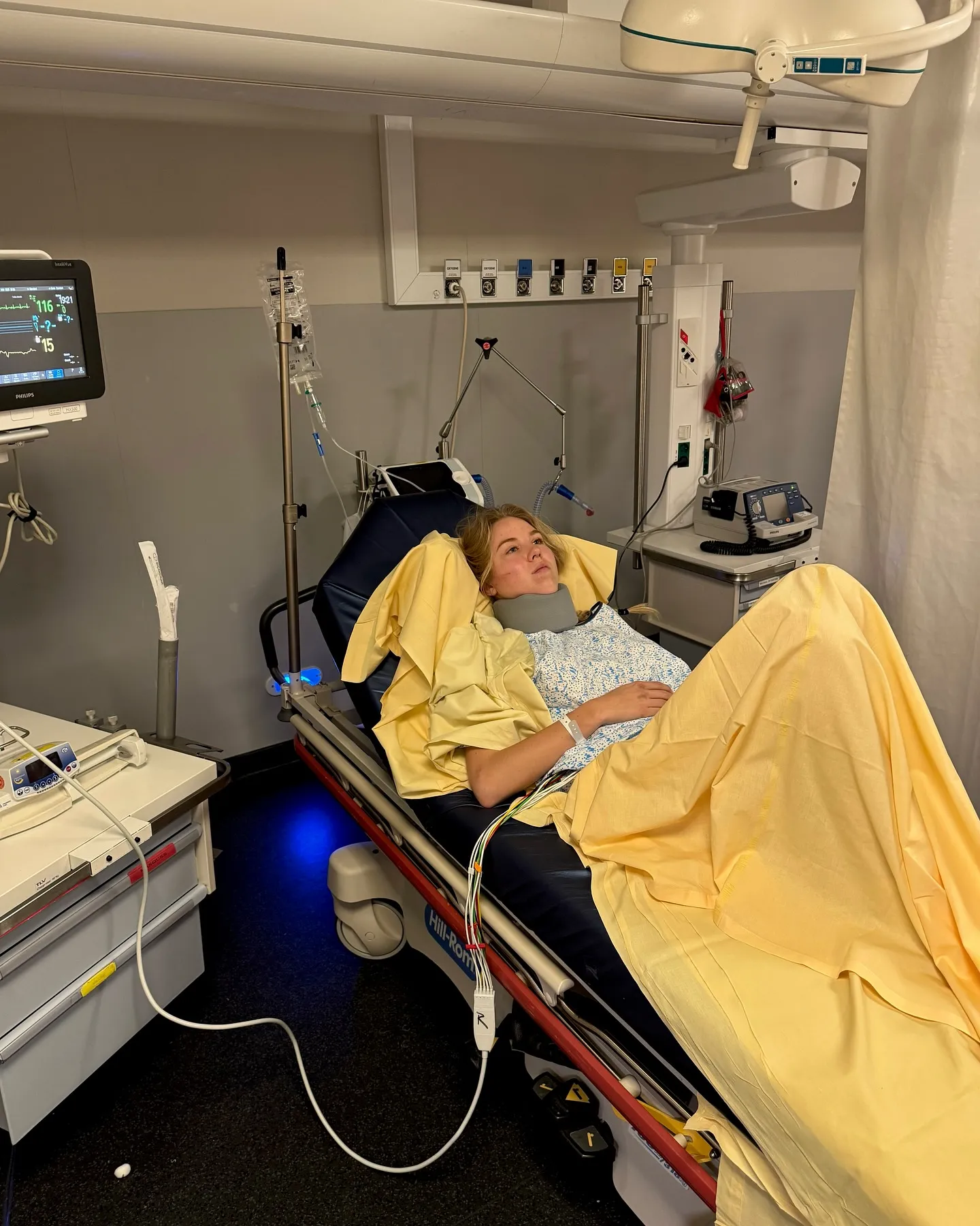 Carolina de Borbón-Dos Sicilias, en el hospital tras su accidente de moto.