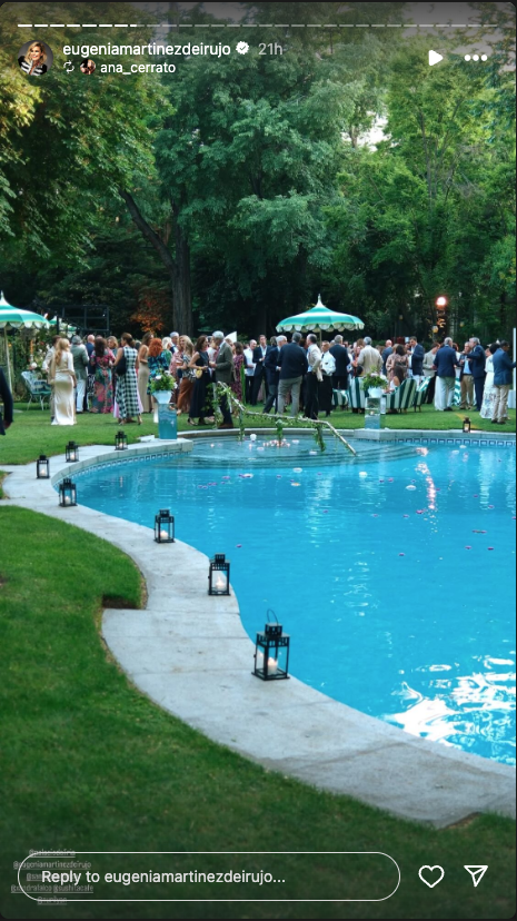 Eugenia Martínez de Irujo enseña su rincón favorito del Palacio de Liria: una espectacular piscina