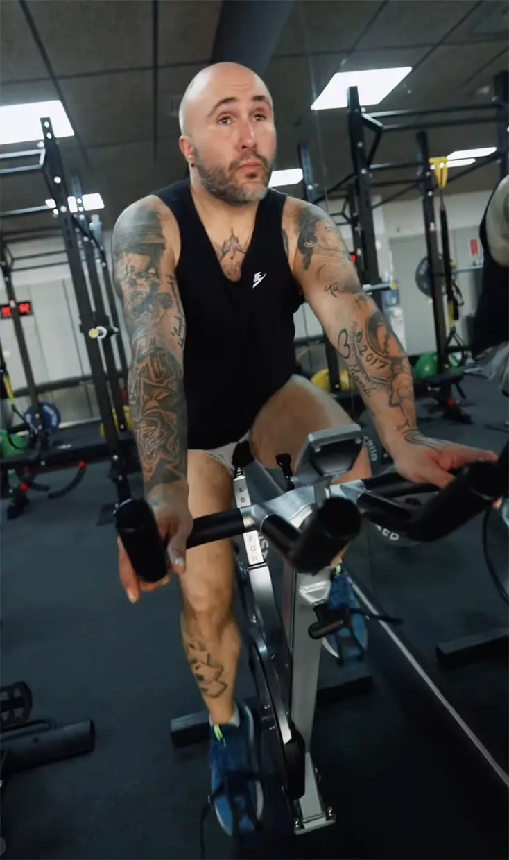 Kiko Rivera haciendo deporte.