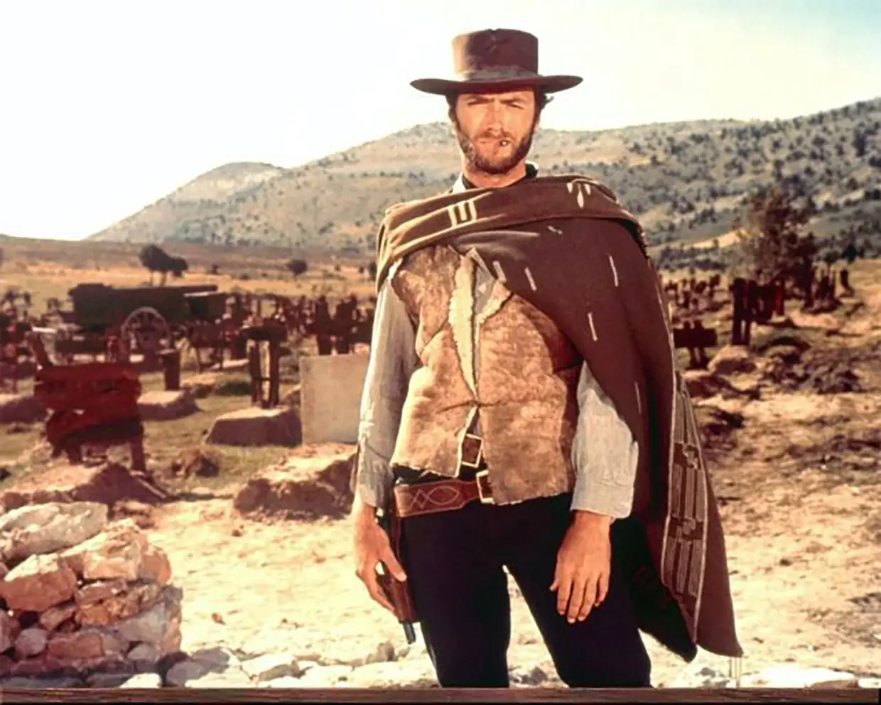 En el filme 'Por un puñado de dólares' (1965).