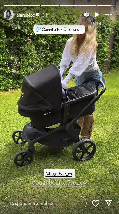 Alejandra Rubio enseña en stories el carrito de su bebé