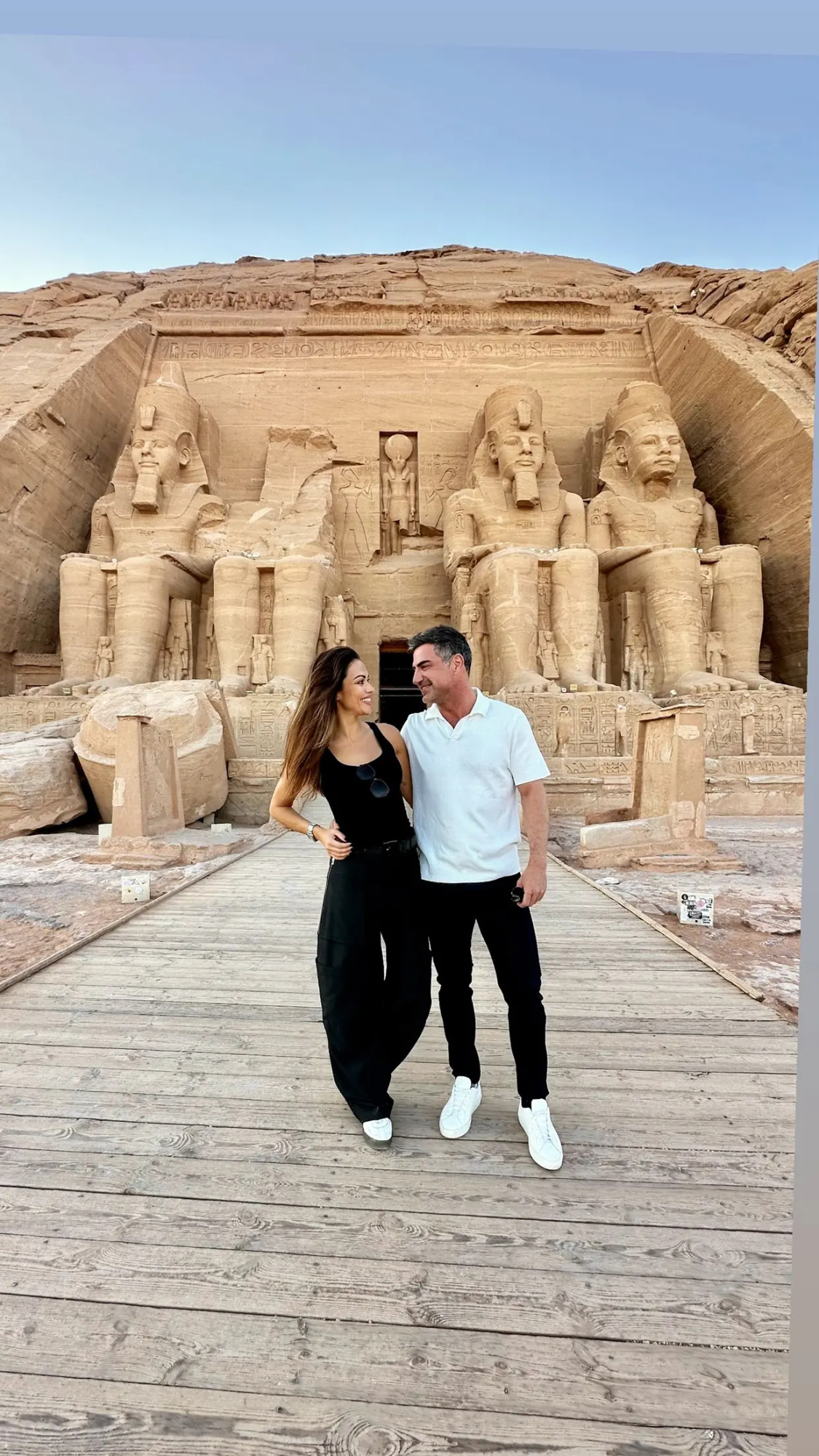 Lara Álvarez y Perico Durán de viaje en Egipto.
