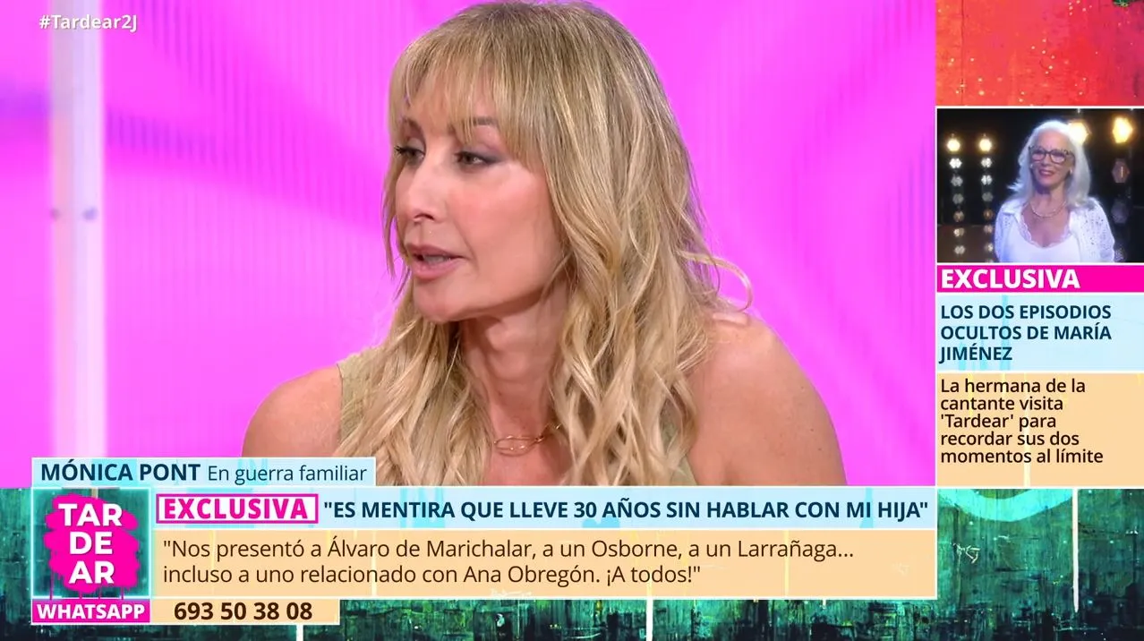 Mónica Pont habla de sus padres en 'TardeAR'.