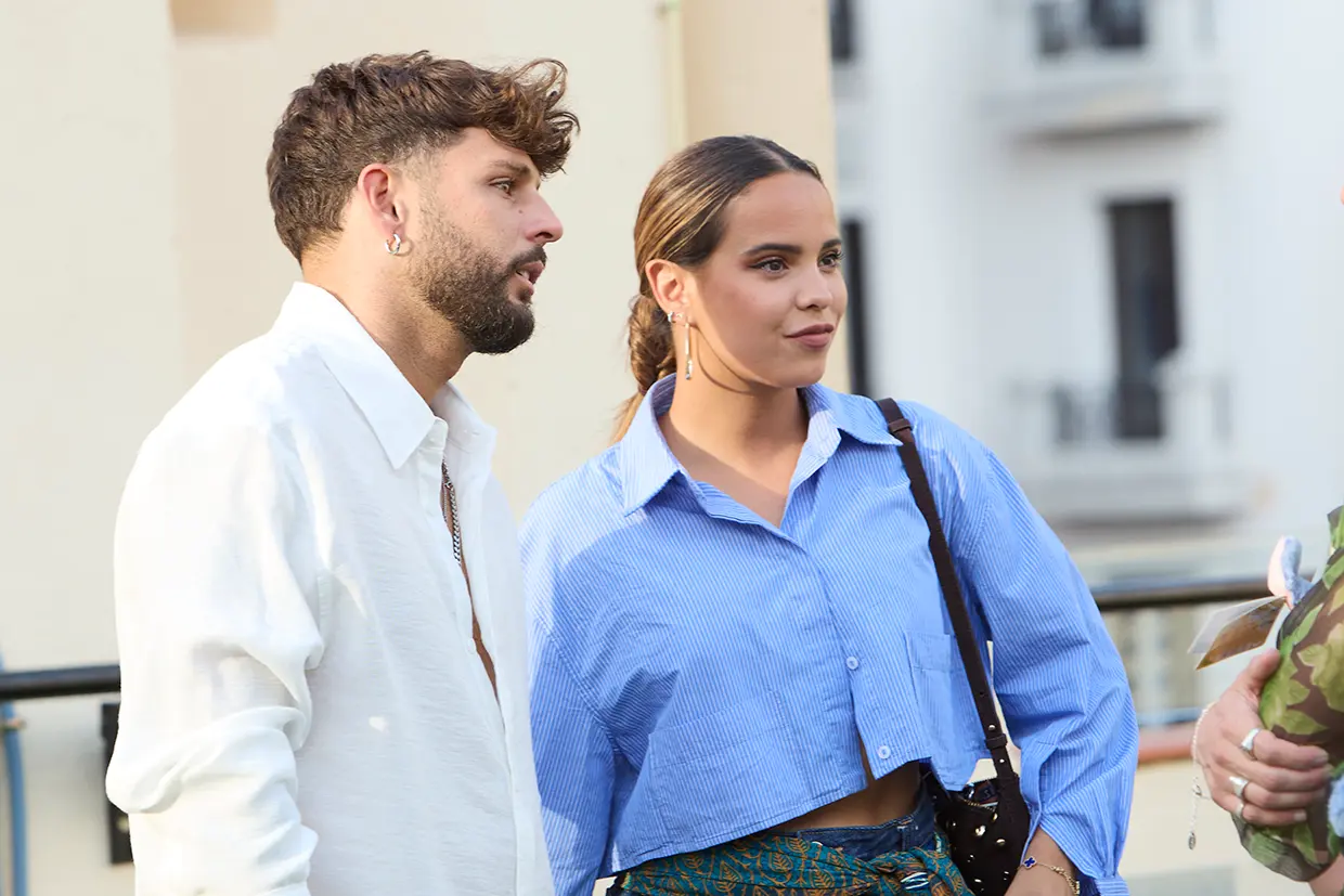 Gloria Camila con su pareja, Álvaro García.