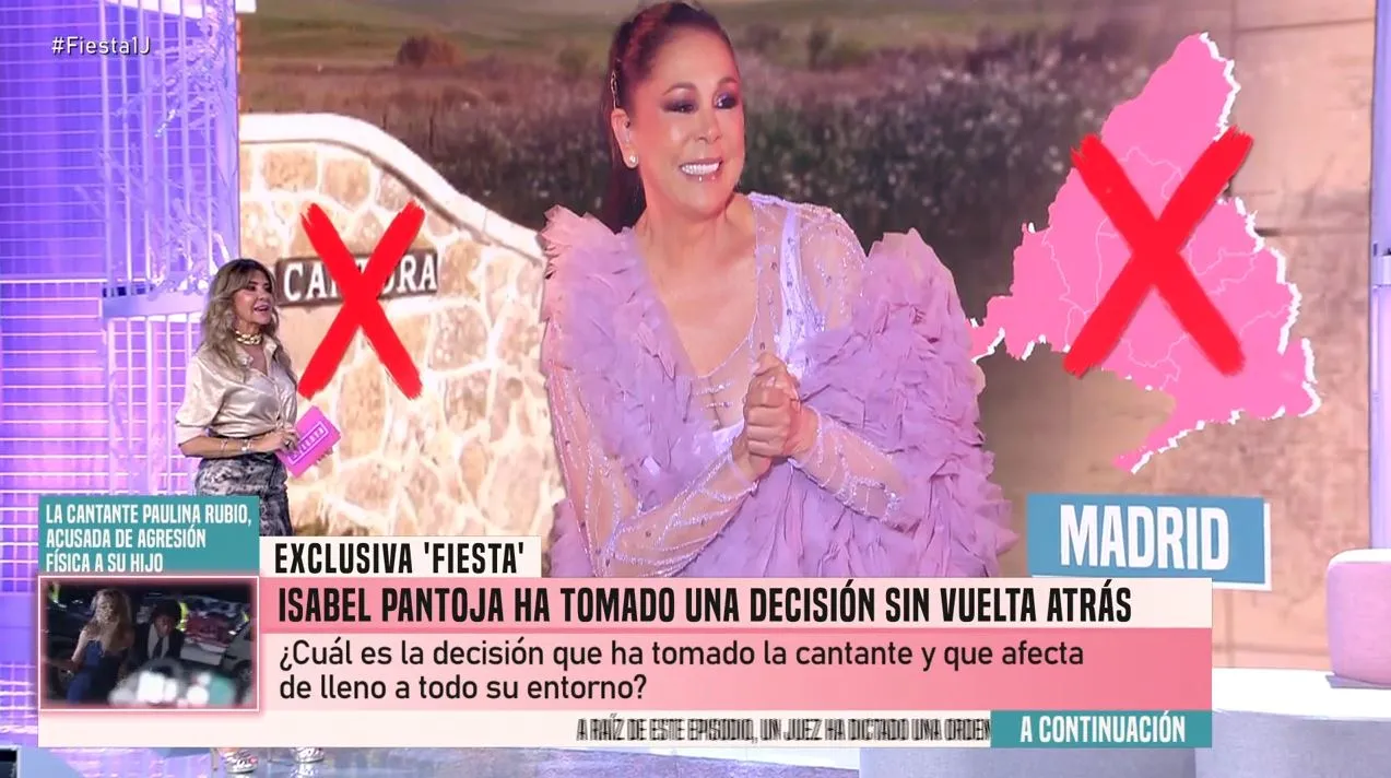 En 'Fiesta' hablan de la mudanza de Isabel Pantoja a México.