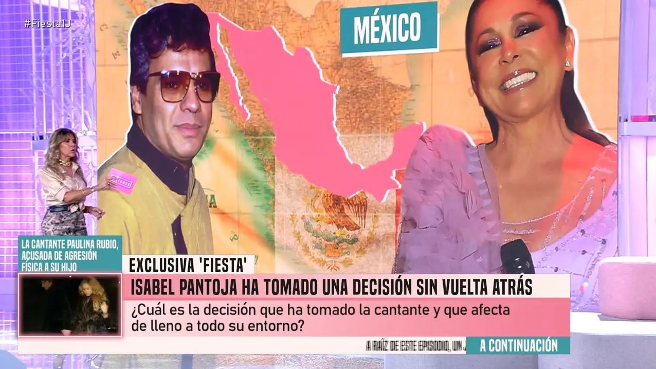 En 'Fiesta' hablan de la mudanza de Isabel Pantoja a México.