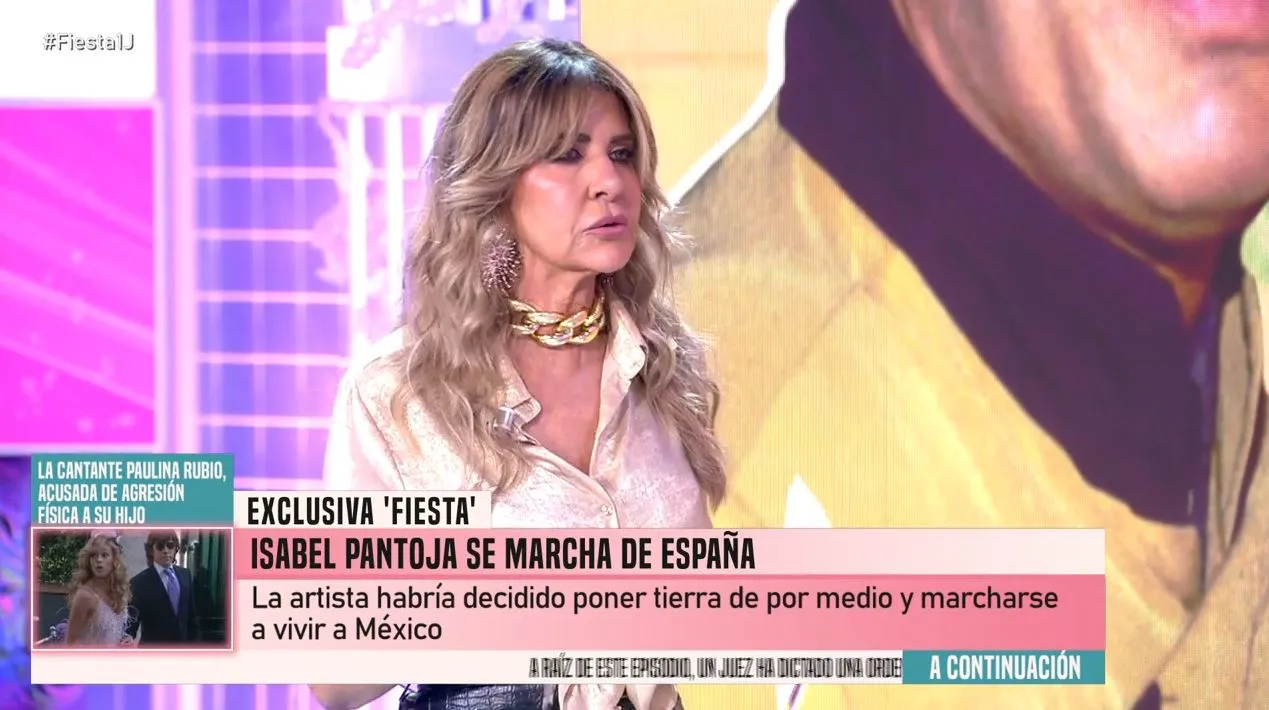 En 'Fiesta' hablan de la mudanza de Isabel Pantoja a México.