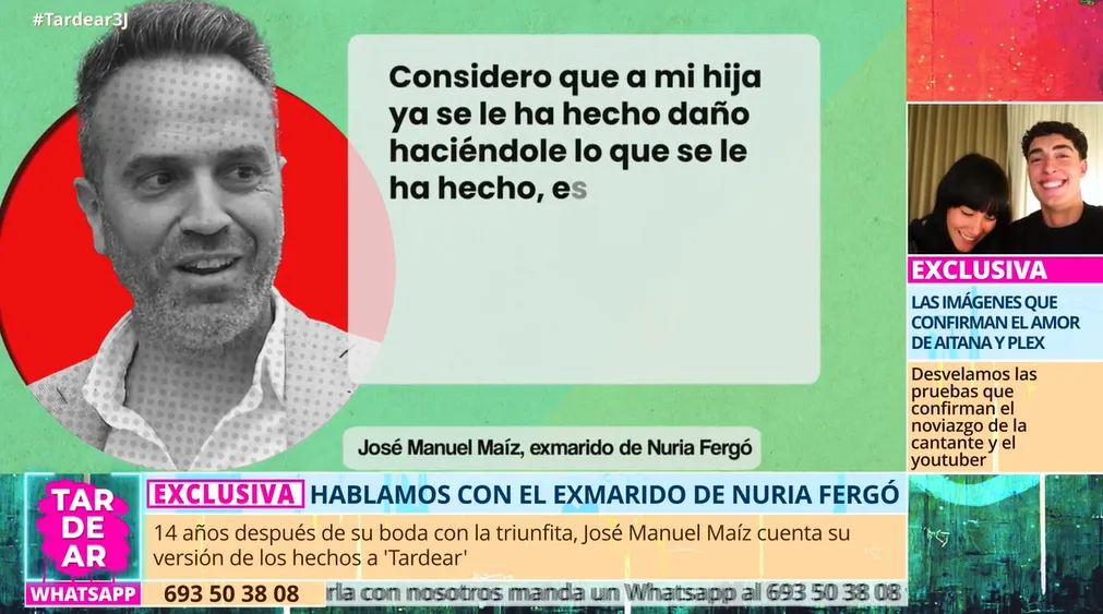 TardeAR comparte la conversación de José Manuel Maíz, que recrean con una imagen suya y sus declaraciones transcritas