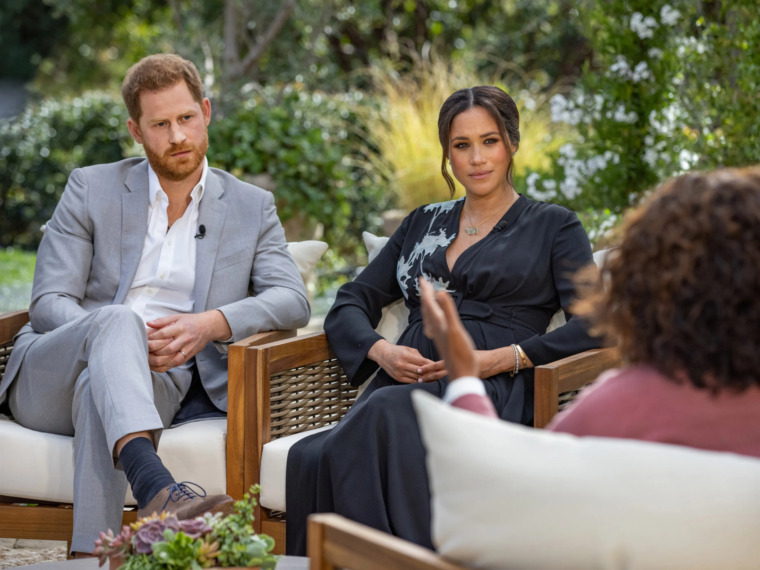 Príncipe Harry y Meghan Markle en una entrevista