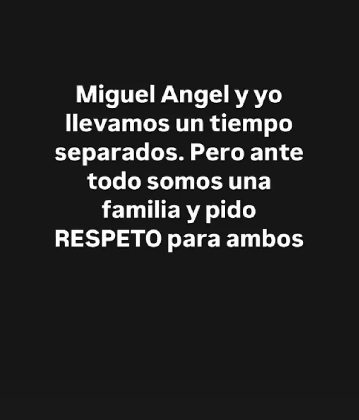 El comunicado de Rebeca Toribio. Instagram