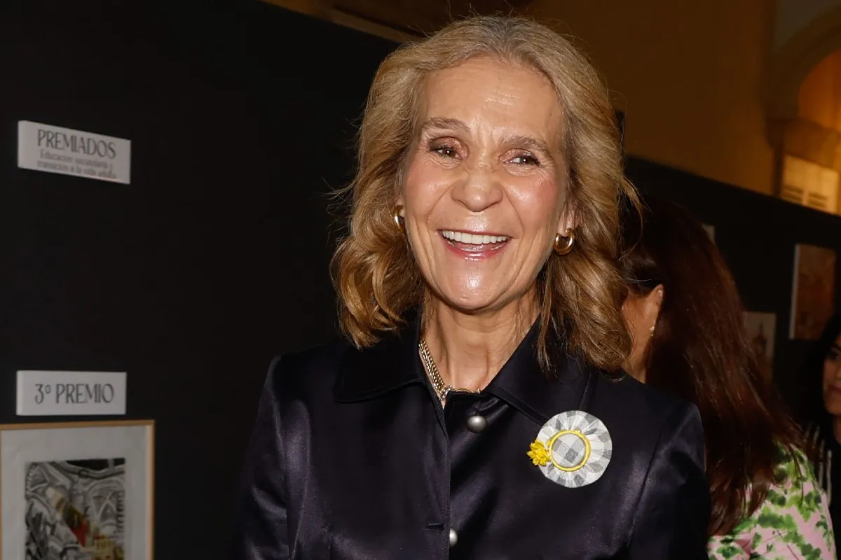 La infanta Elena en la entrega de premios de la XXXIV edición del “concurso de pintura infantil y juvenil para centros escolares” de Patrimonio Nacional.