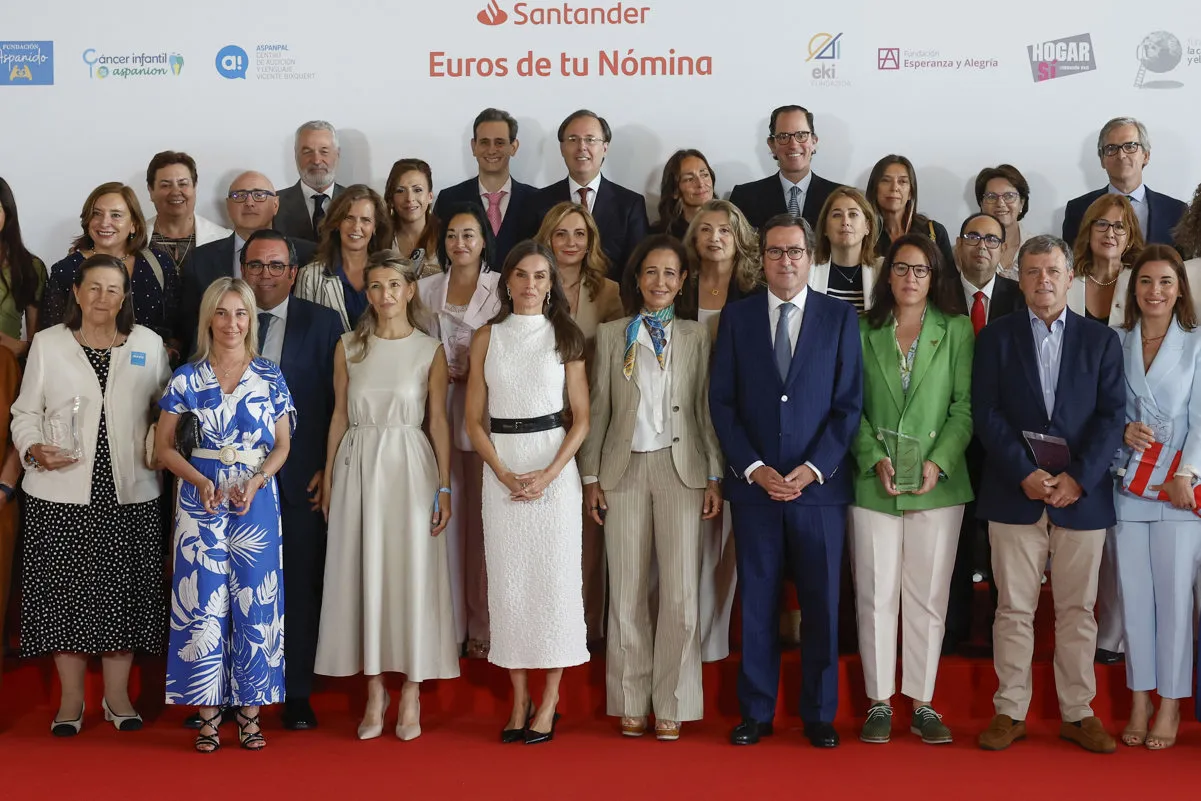 La reina Letizia en el acto de esta mañana.