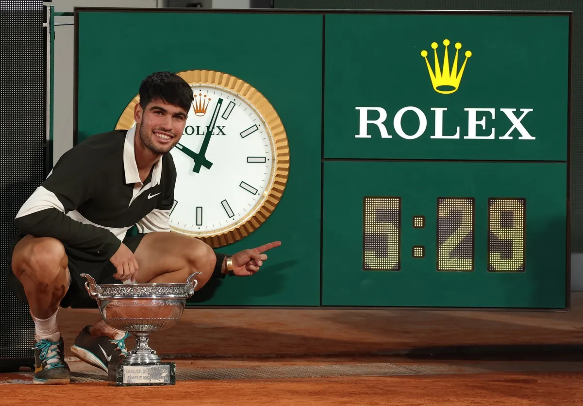 Carlos Alcaraz jugó una final de Roland Garros de 5h y 29 minutos.