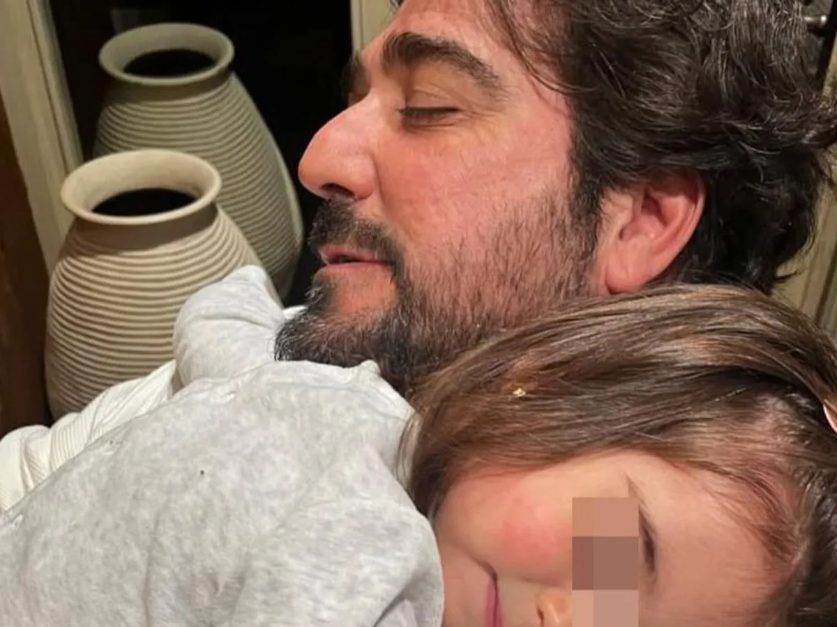 Antonio Orozco con su hija, Antonella.