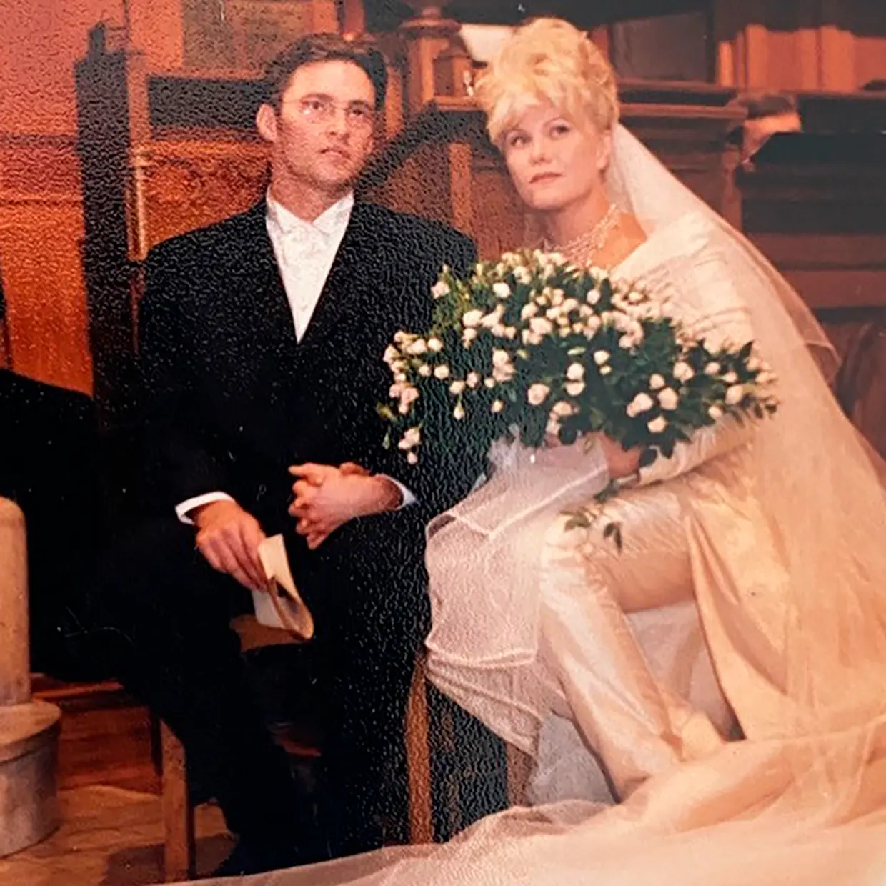 Hugh Jackman y Debora Lee Furness el día de su boda
