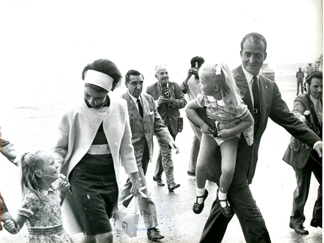 La infanta Cristina con su familia y 3 años.