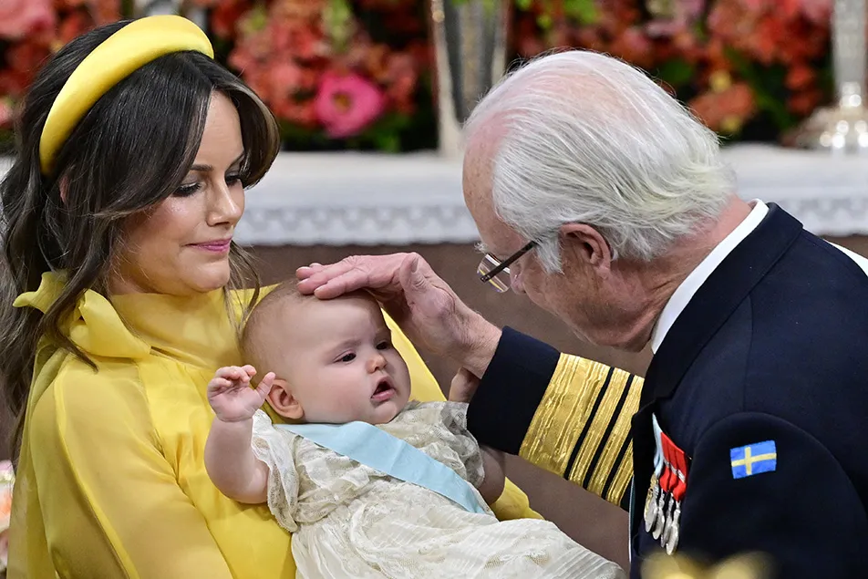El bautizo de la princesa Inés de Suecia. Foto: Casa Real sueca (Kungahuset).
