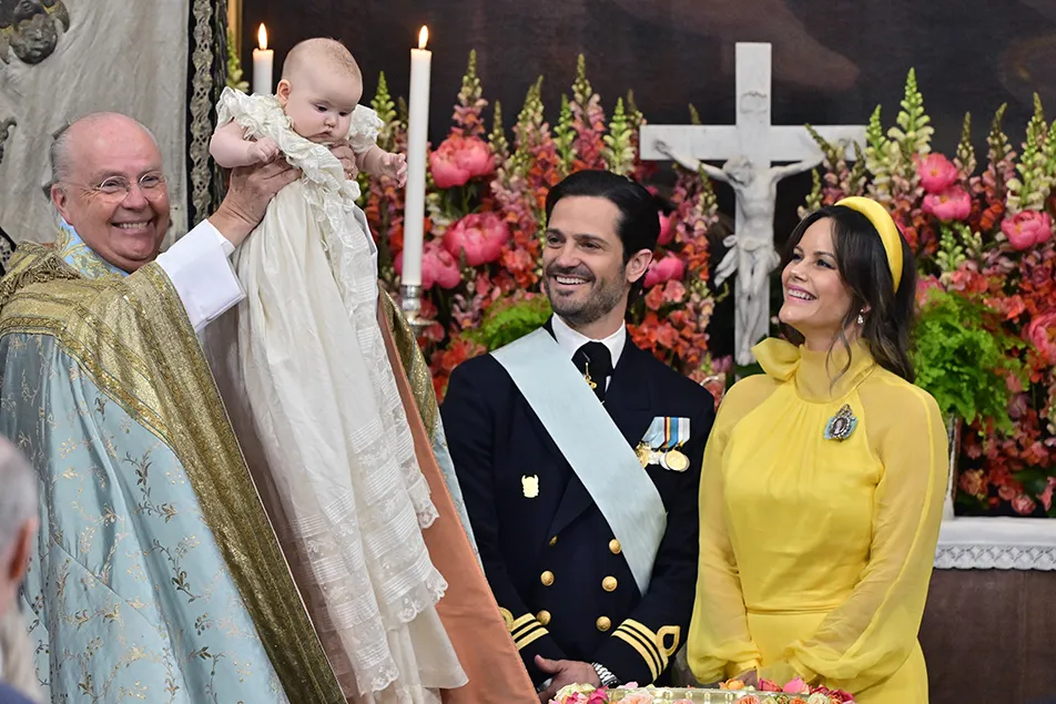 El bautizo de la princesa Inés de Suecia. Foto: Casa Real sueca (Kungahuset).