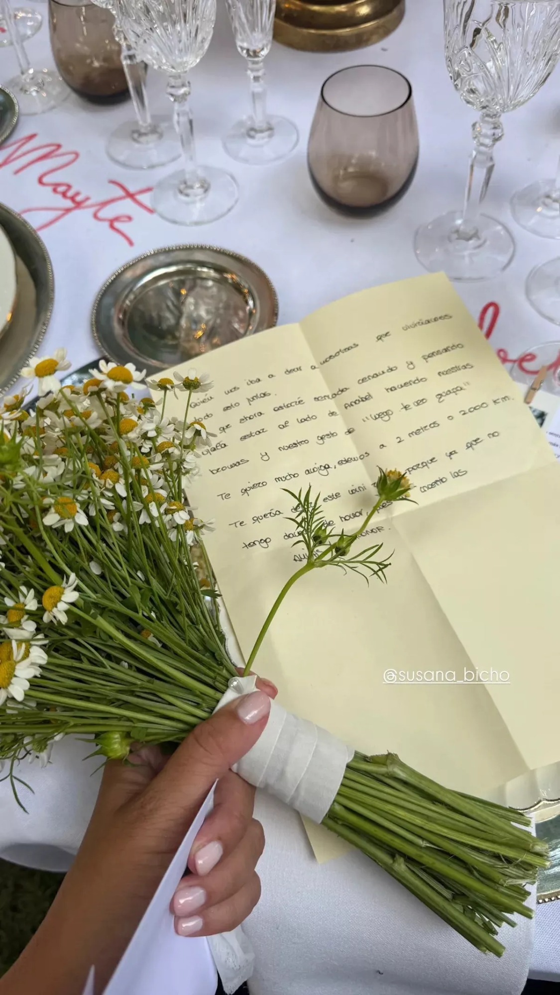 Carta de Susana Molina a Anabel Pantoja