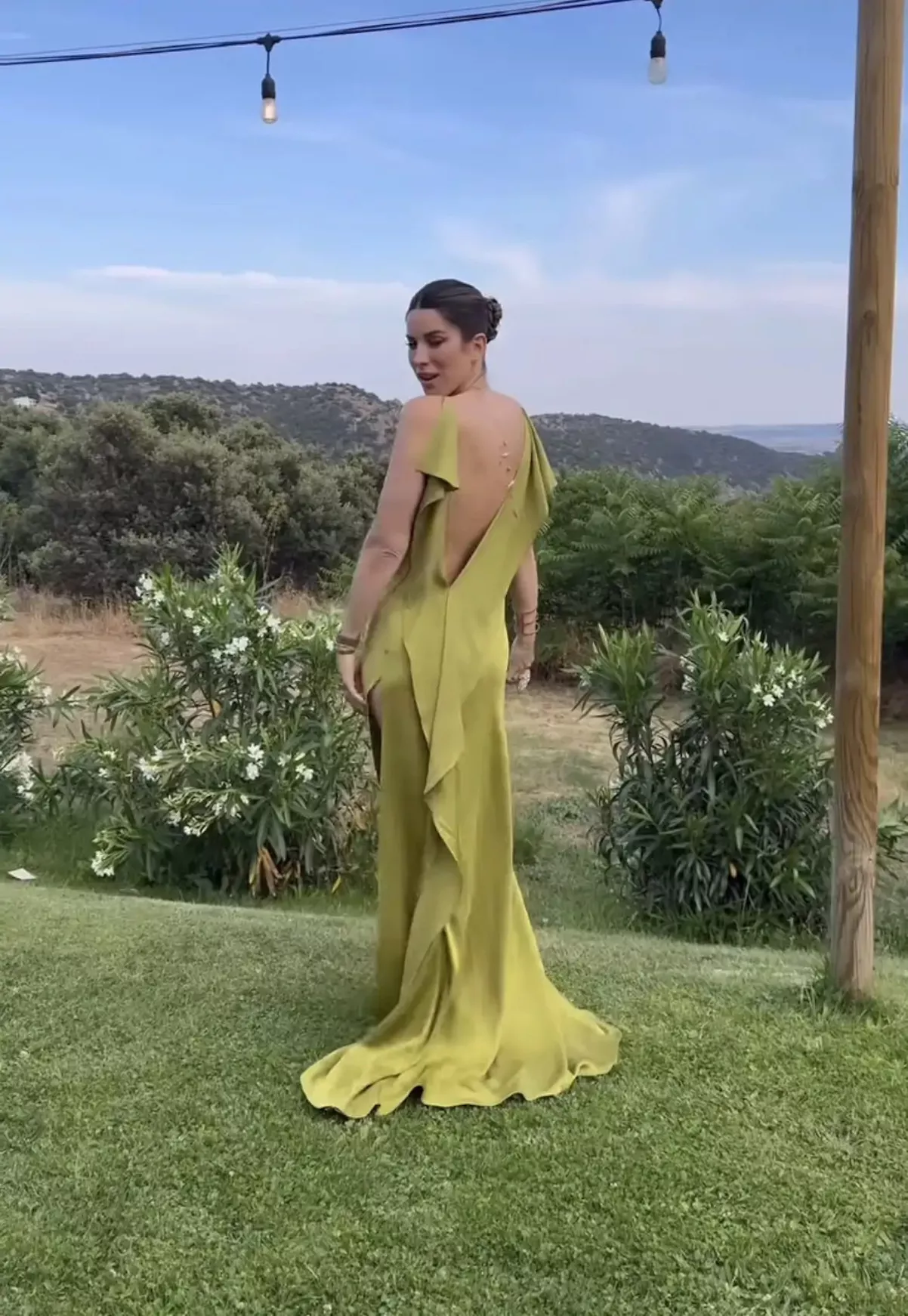 Marta Riumbau en la boda de Susana Bicho
