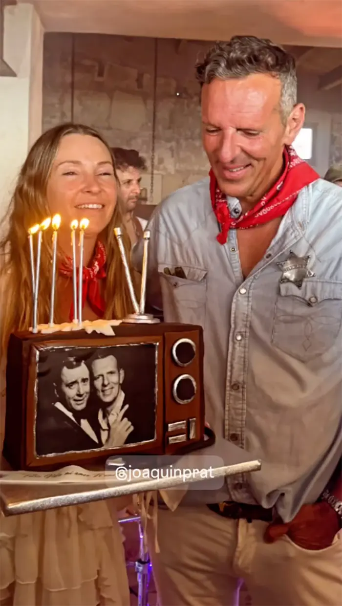 Joaquín Prat durante su fiesta de cumpleaños